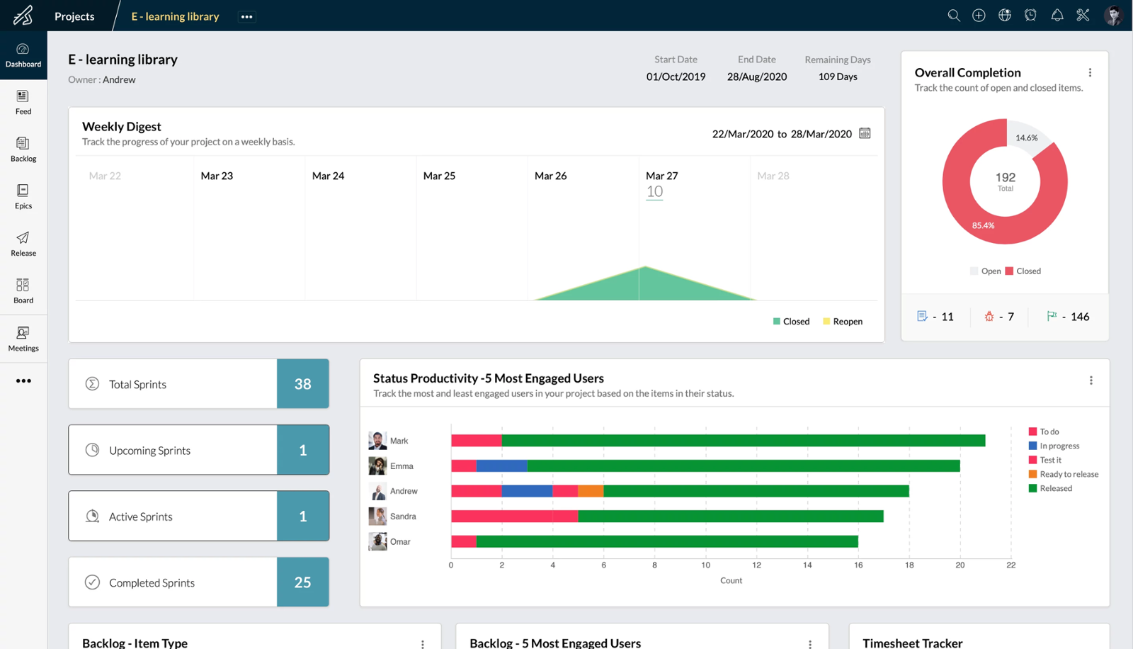 Zoho Sprints - An Agile Project Management Tool